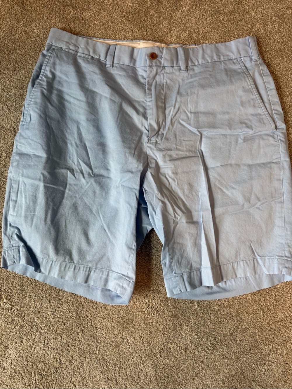 Polo by Ralph Lauren Light Blue Flat Front Men's Shorts